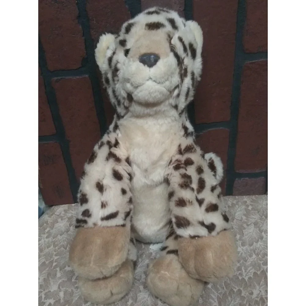 Build a Bear Baby Panther Leopard Gold Eyes Rare Plush Stuffed Cheetah 2010